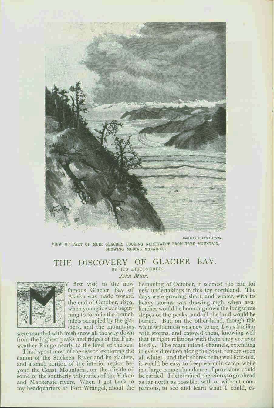 The Discovery of Glacier Bay (1879). vist0045b